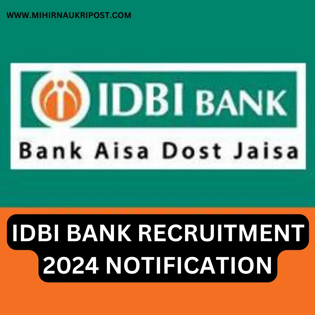 IDBI Bank Recruitment 2024 online interview last date 26 feb 24